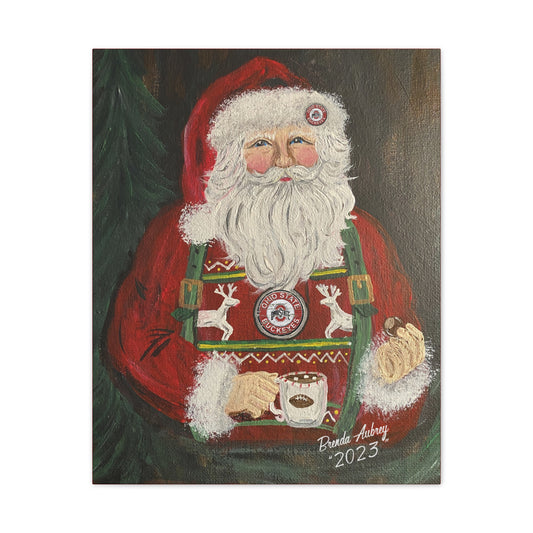 2023 Ohio State Santa Vintage Santa Painting