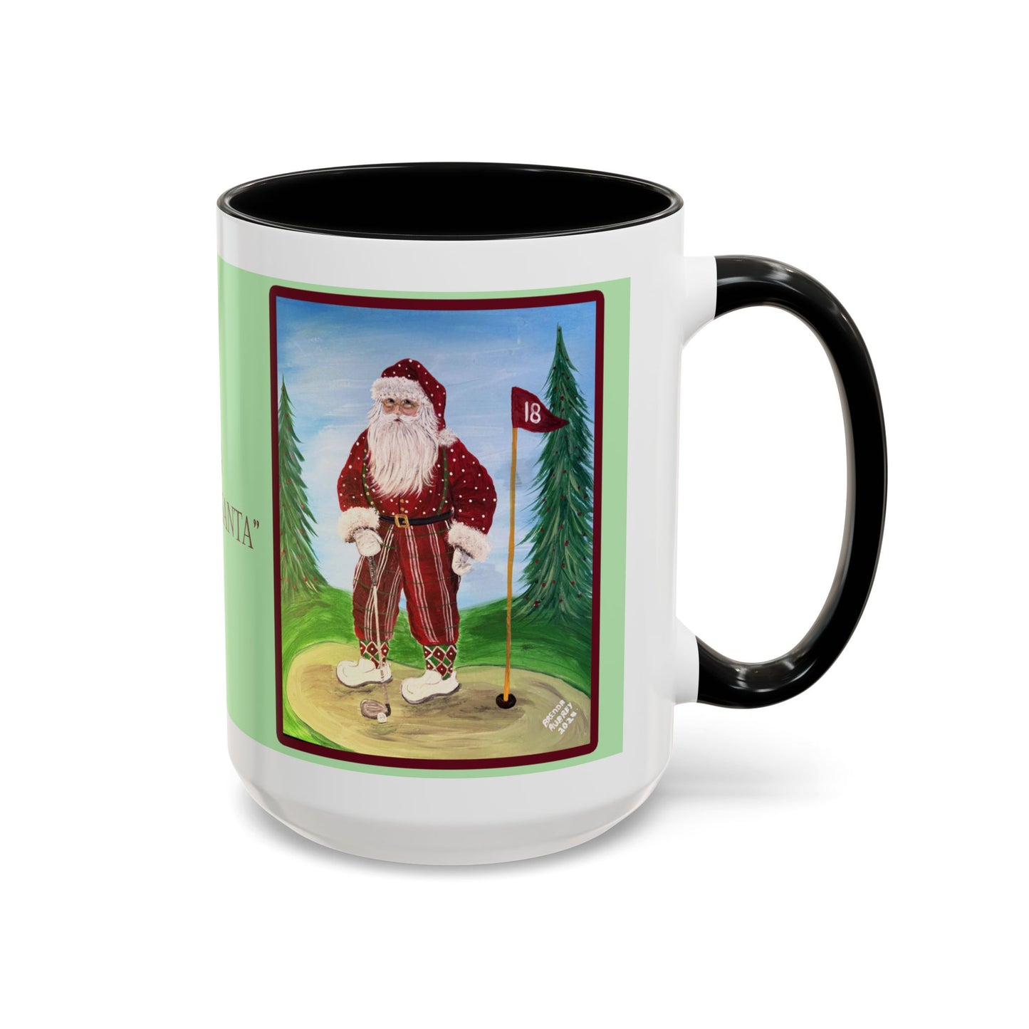 2024 GOLFING SANTA (15 oz. Ceramic Mug)