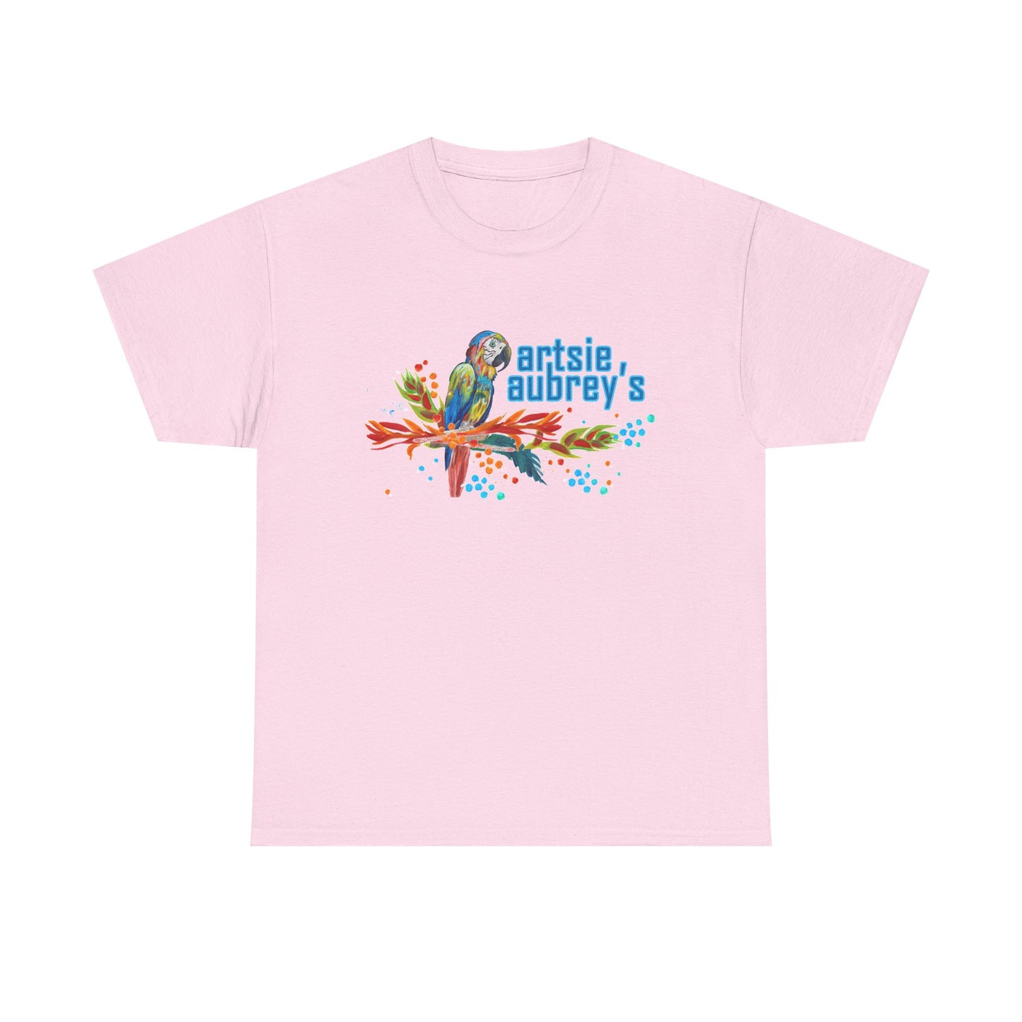 Colorful Parrot 'Artsie Aubrey's' Logo Tee