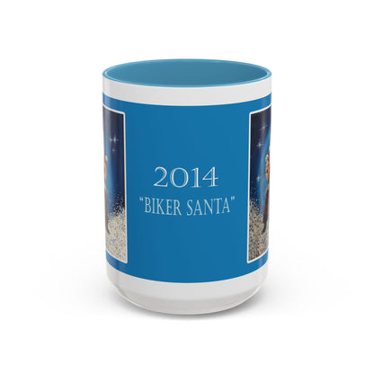 2014 BIKER SANTA (Christmas Mug)
