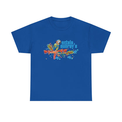 Colorful Parrot 'Artsie Aubrey's' Logo Tee