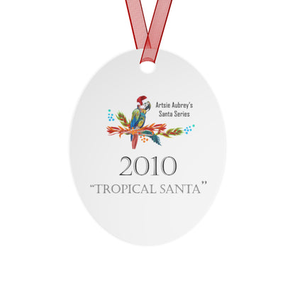 2010 TROPICAL SANTA (Christmas Ornament)