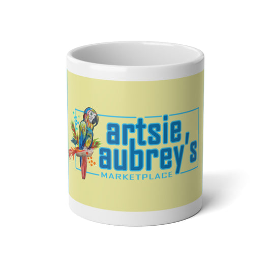 Vibrant Jumbo Coffee Mug, Artsie Aubrey's Marketplace,