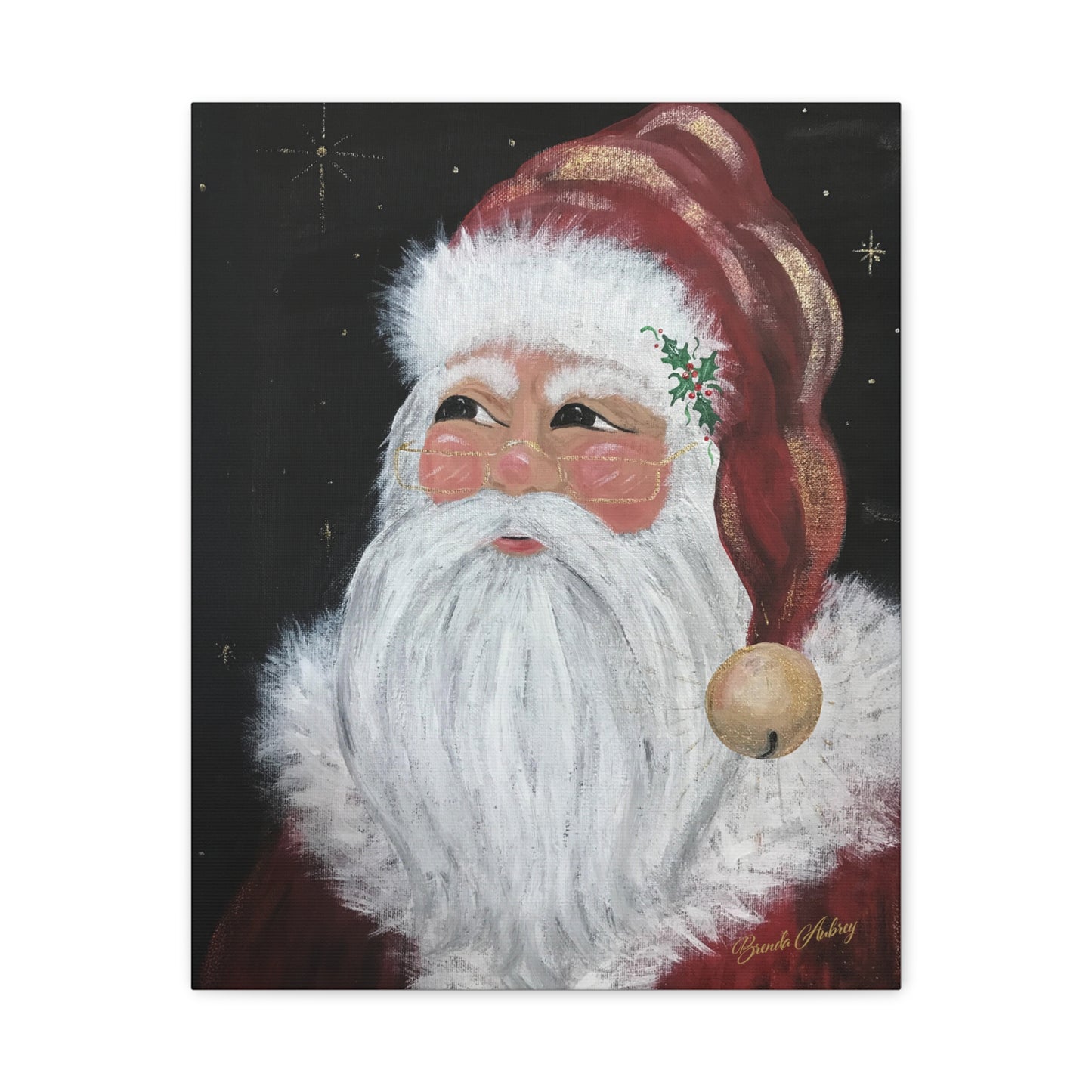 2016 JINGLE BELL SANTA (Canvas Print)