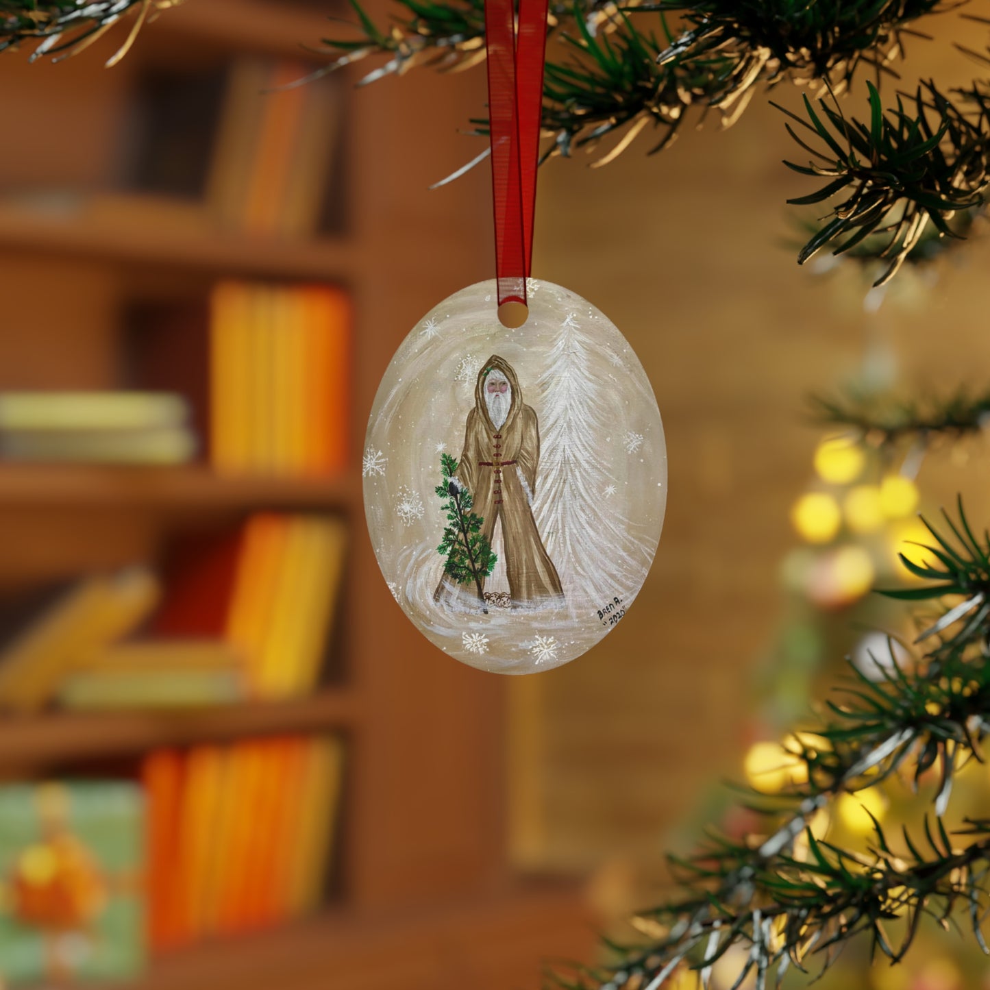 2020 SANTA IN SNOW (Christmas Ornament)