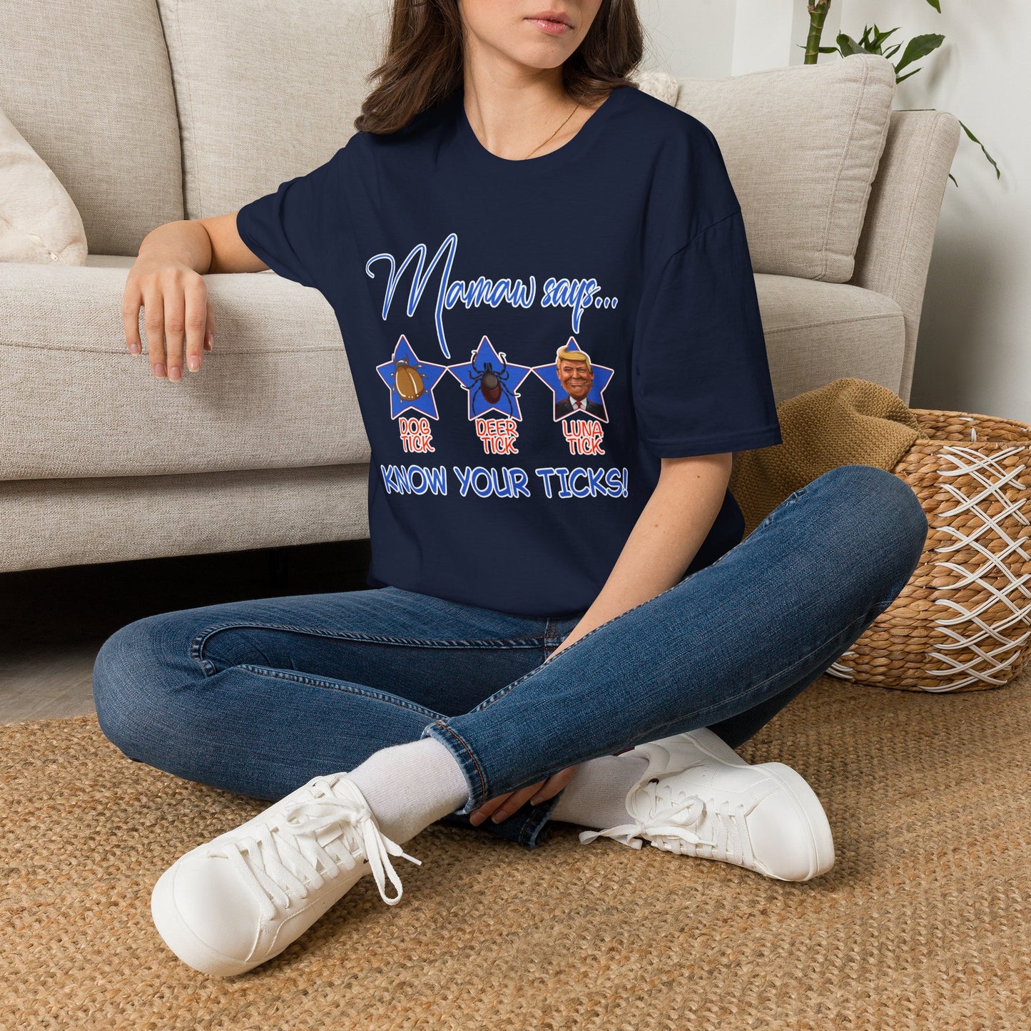 T-Shirt - “Mamaw Says… Know Your Ticks!” Graphic Tee