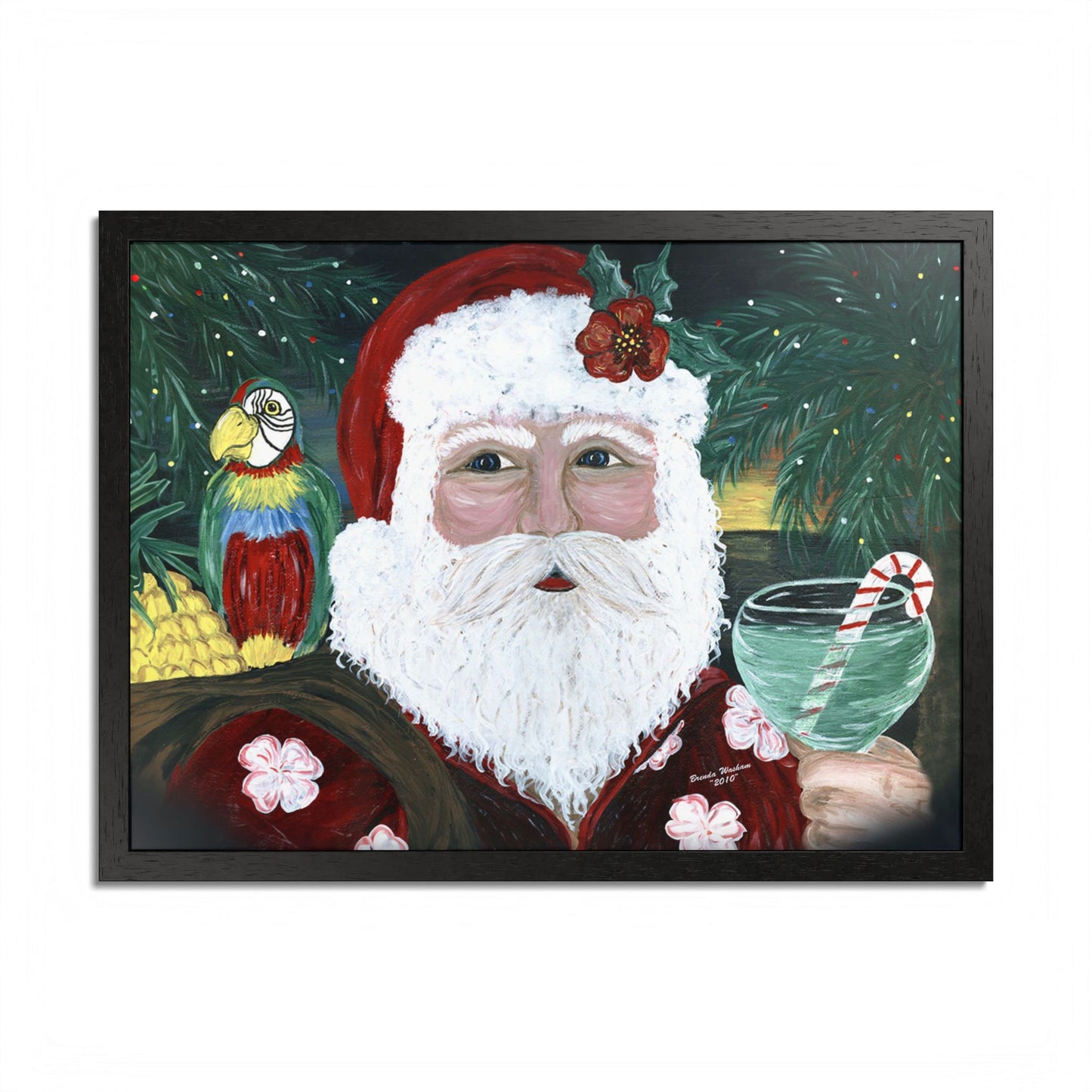 2010 TROPICAL SANTA (Framed Print)