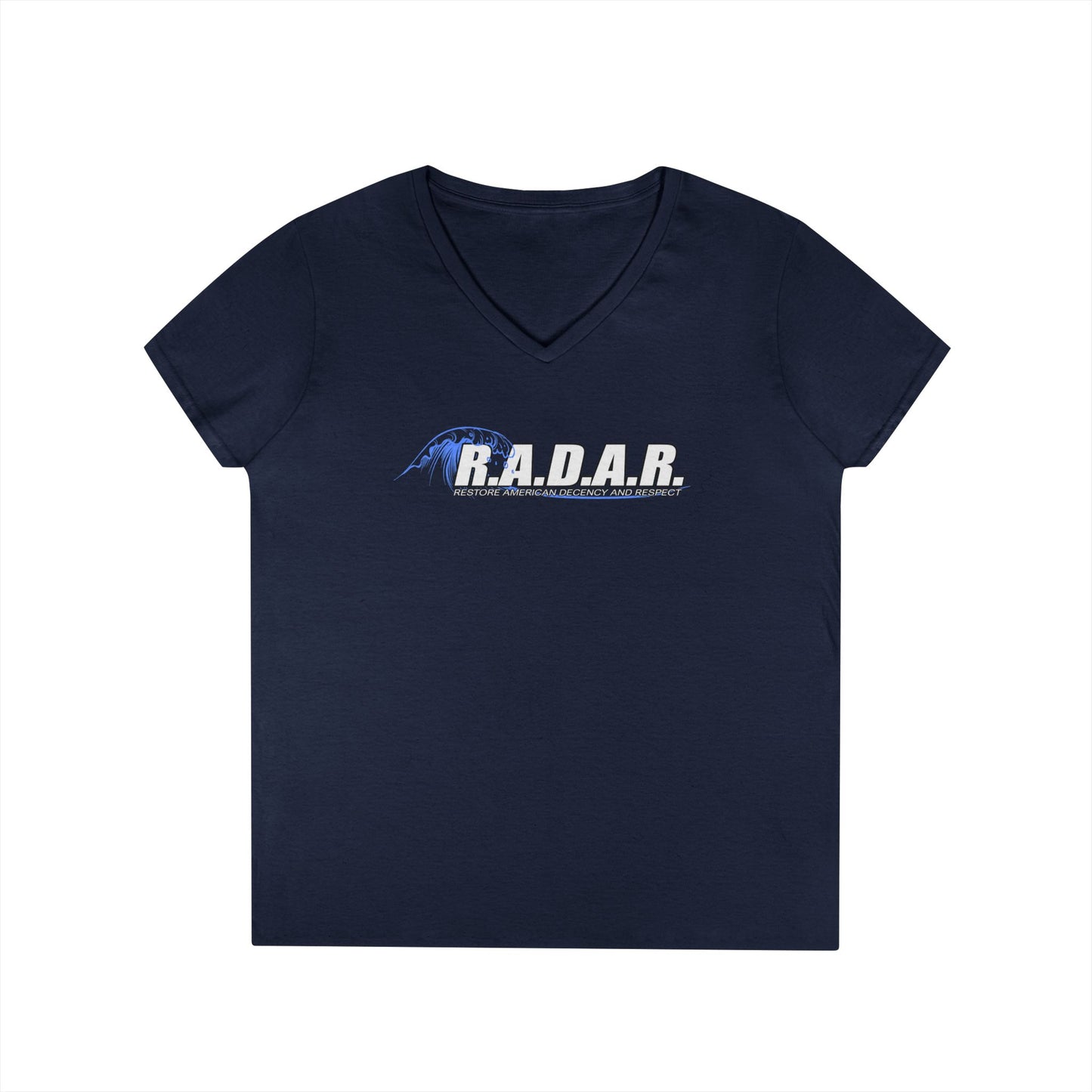 R.A.D.A.R. Ladies' V-Neck T-Shirt — Vintage Logo Tee