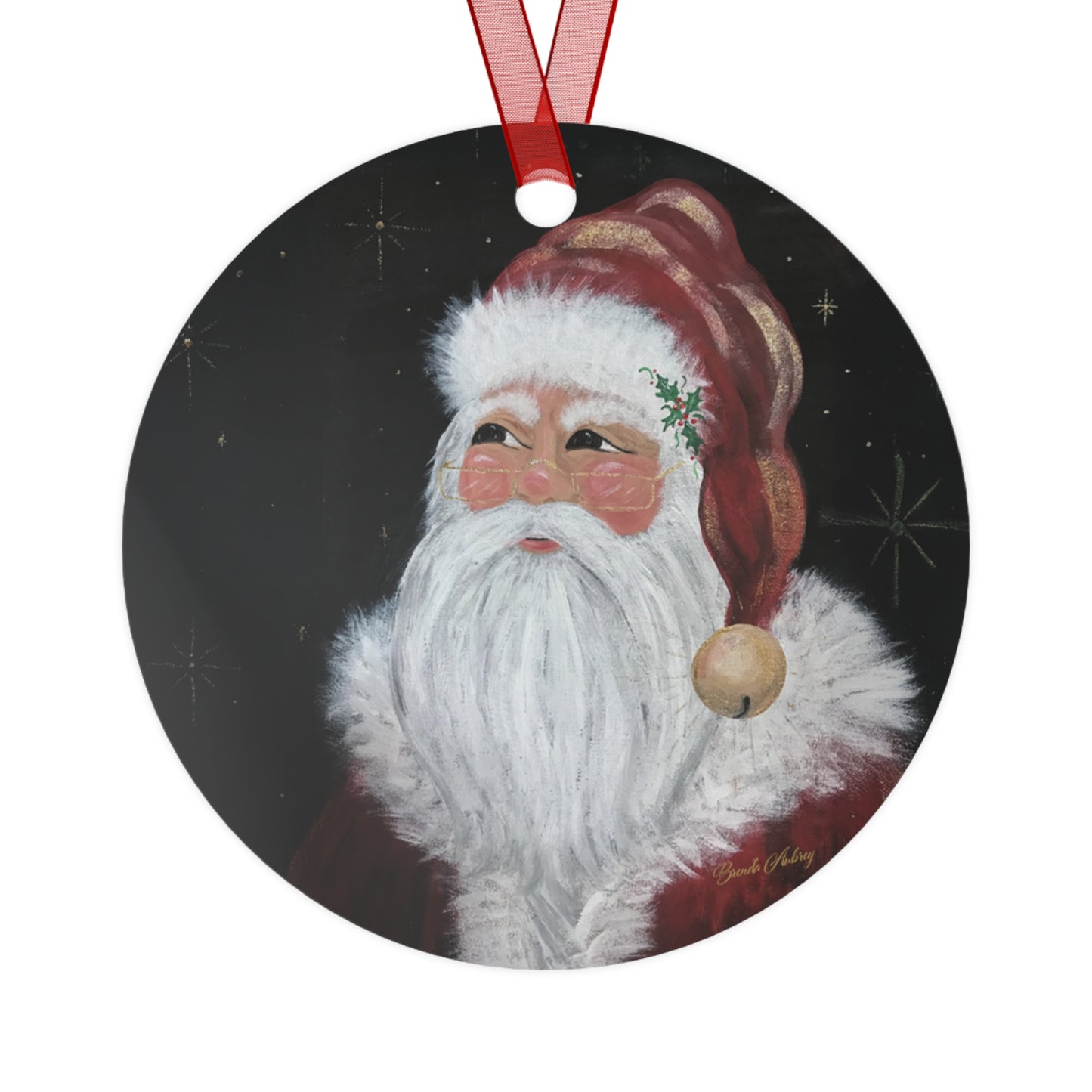 2016 JINGLE BELL SANTA (Christmas Ornament)