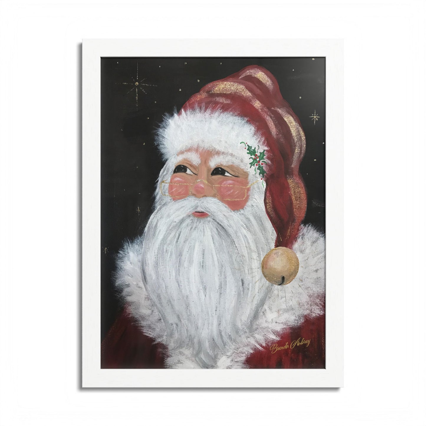 2016 JINGLE BELL SANTA (Framed Print)