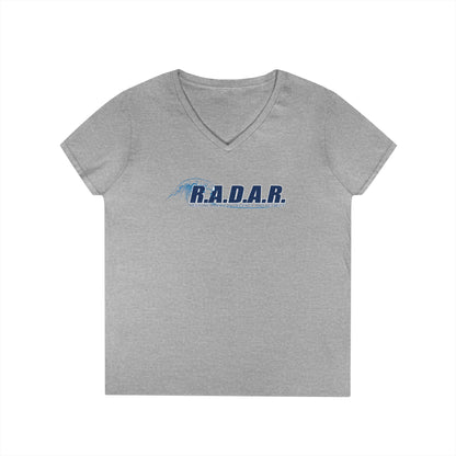 R.A.D.A.R. Ladies' V-Neck T-Shirt — Vintage Logo Tee