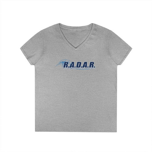 R.A.D.A.R. Ladies' V-Neck T-Shirt — Vintage Logo Tee