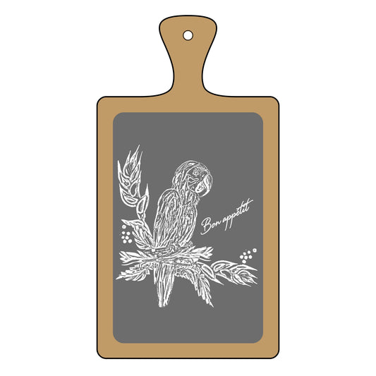 Parrothead Bon appétit Engraved Charcuterie Board