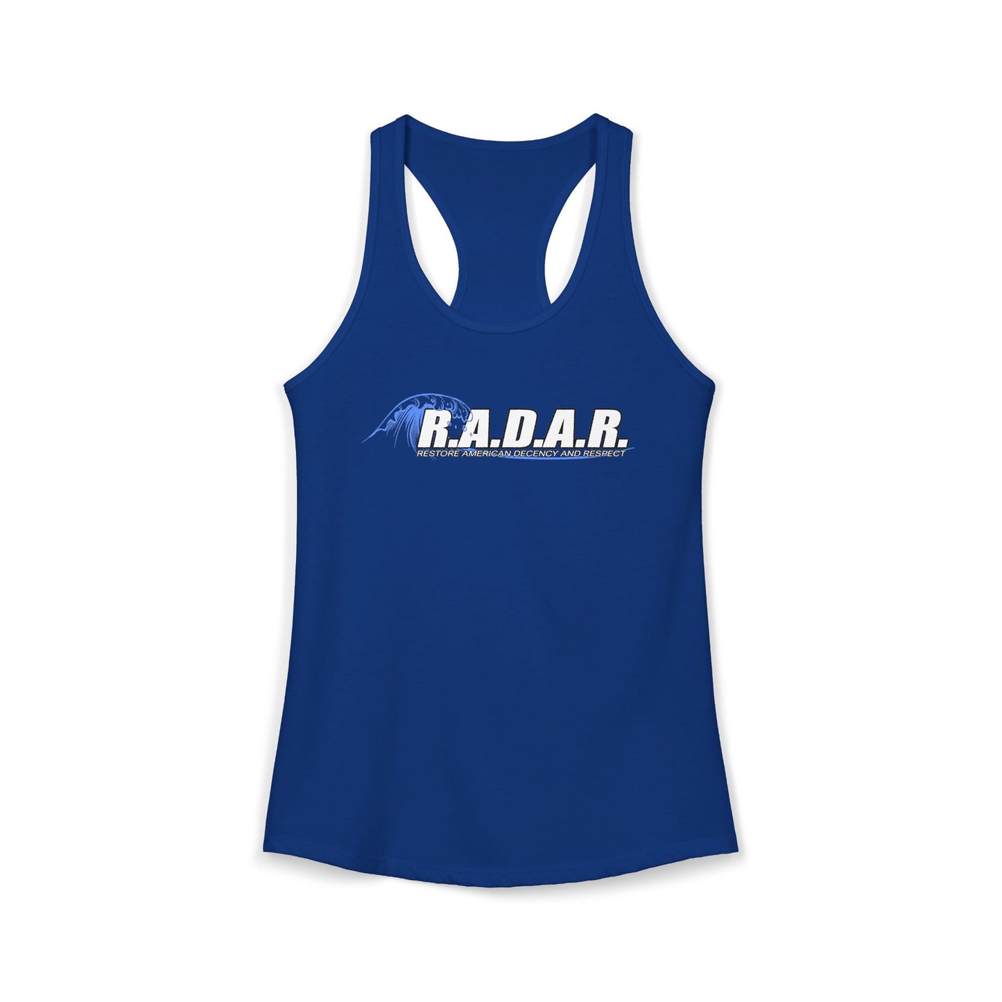 RADAR (Restore American Decency and Respect) Women's Ideal Racerback Tank