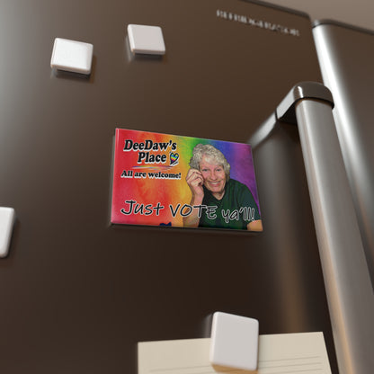DeeDaw's Place 'Just VOTE ya'll!' Rectangle Magnet