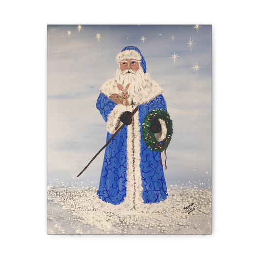 2015 BLUE SANTA (Canvas Print)