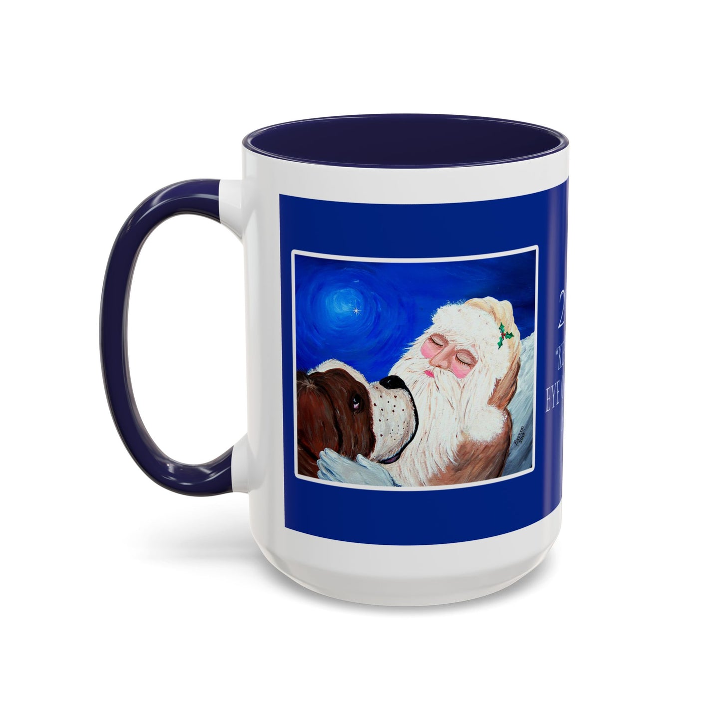 2013 KEEPING AN EYE ON SLEEPING SANTA (Ceramic Mug)