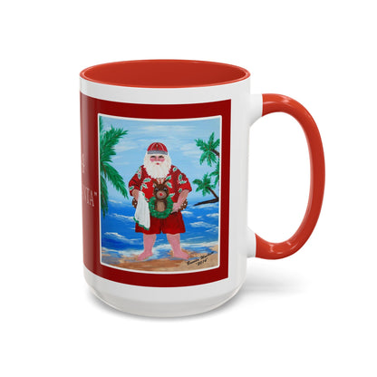 2014 BEACHY SANTA (Ceramic Mug)