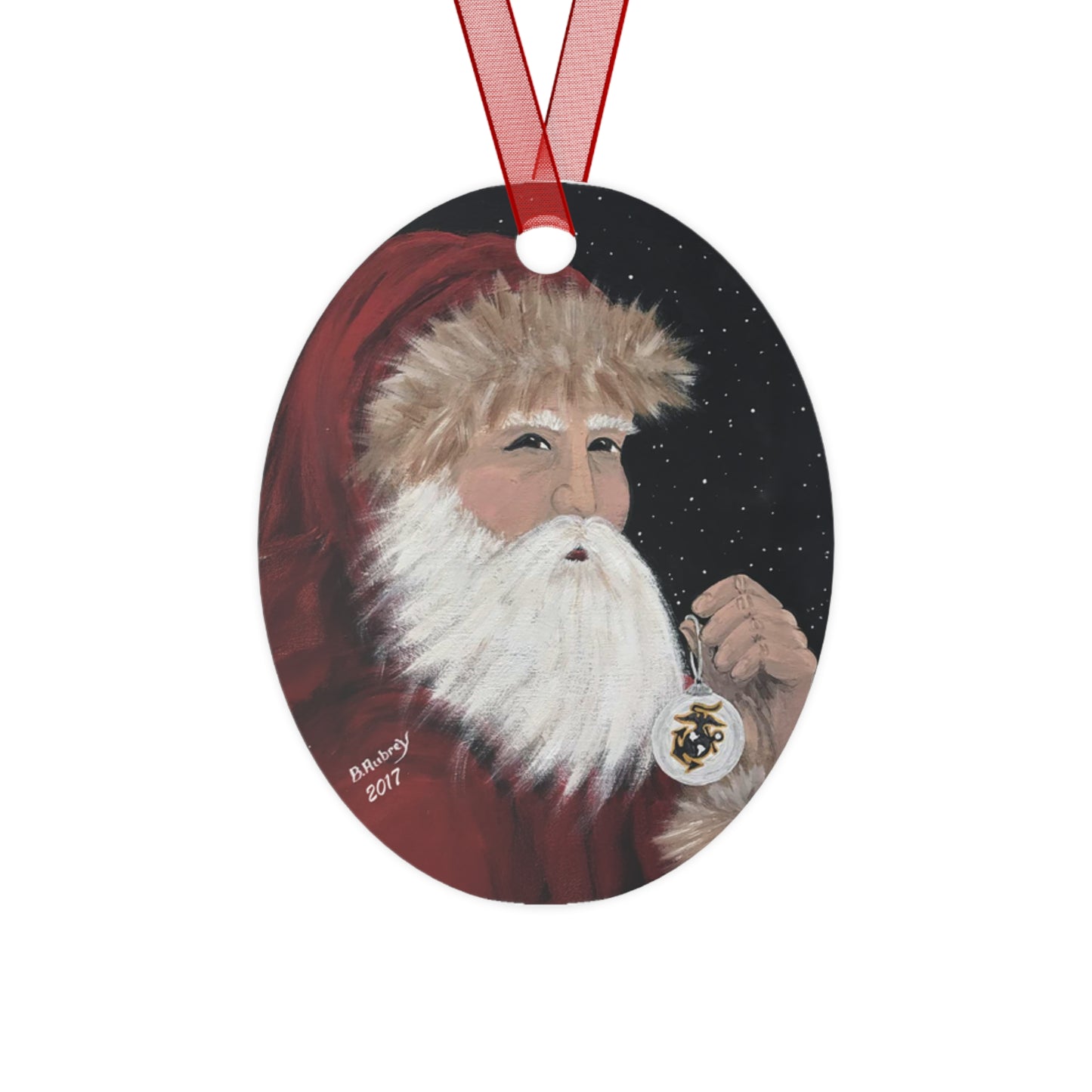 2017 SANTA FOR A MARINE (Christmas Ornament)