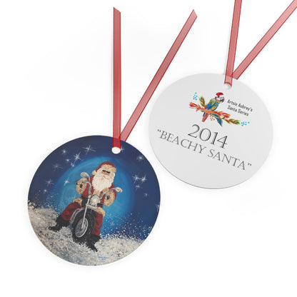 2014 BEACHY SANTA (Christmas Ornament)