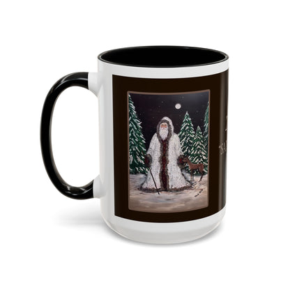 2016 SANTA WITH FAWN (Ceramic Mug)