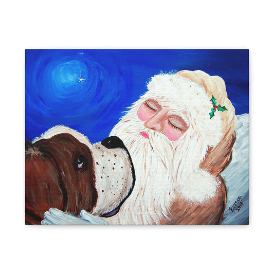 2013 KEEPING AN EYE ON SANTA (Canvas Print)