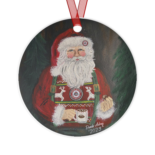 2023 BUCKEYES & SUSPENDERS SANTA (Christmas Ornament)